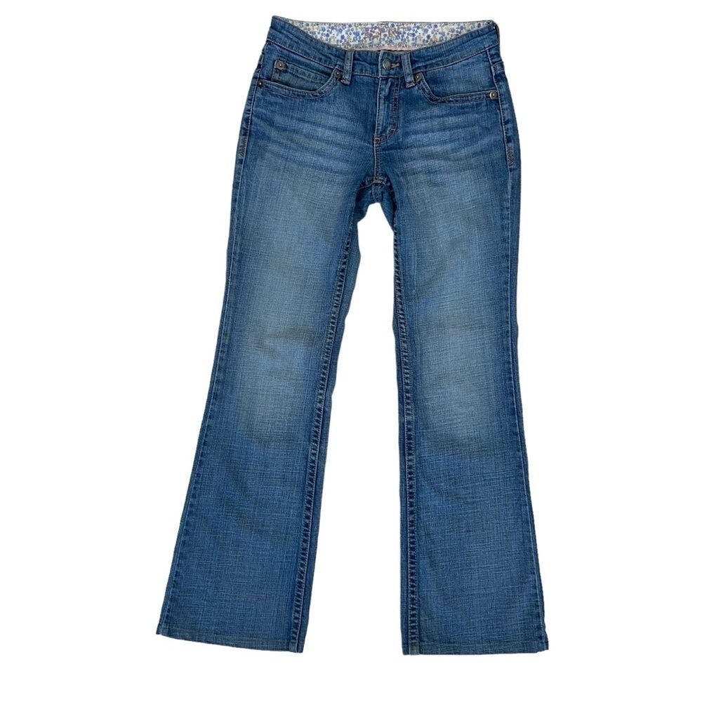 Esprit jeans regular size 6 lightwash blue stretchy denim boot cut wide legs 6